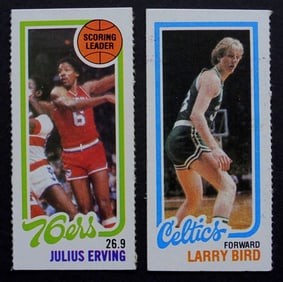 (2) 1980/81 TOPPS PERFORATED STAR CARDS