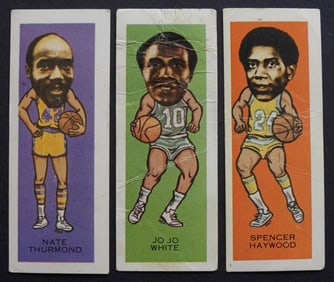 (3) 1973 NABISCO SUGAR DADDY BASKETBALL