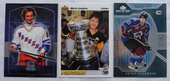 GRETZKY, LEMIEUX, FORSBERG HOCKEY CARDS