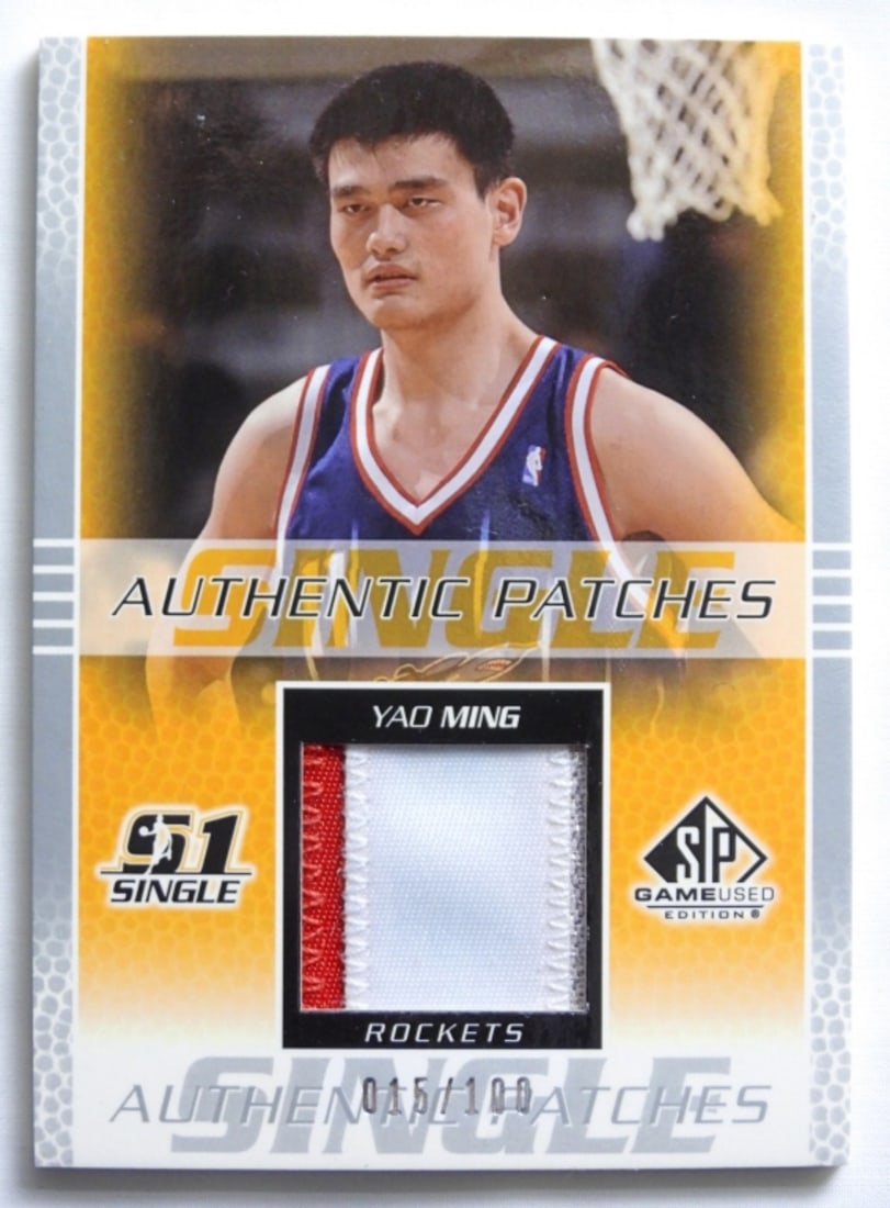 YAO MING UD 03 SP GAME USED EDITION 15/100 (1 of 2)
