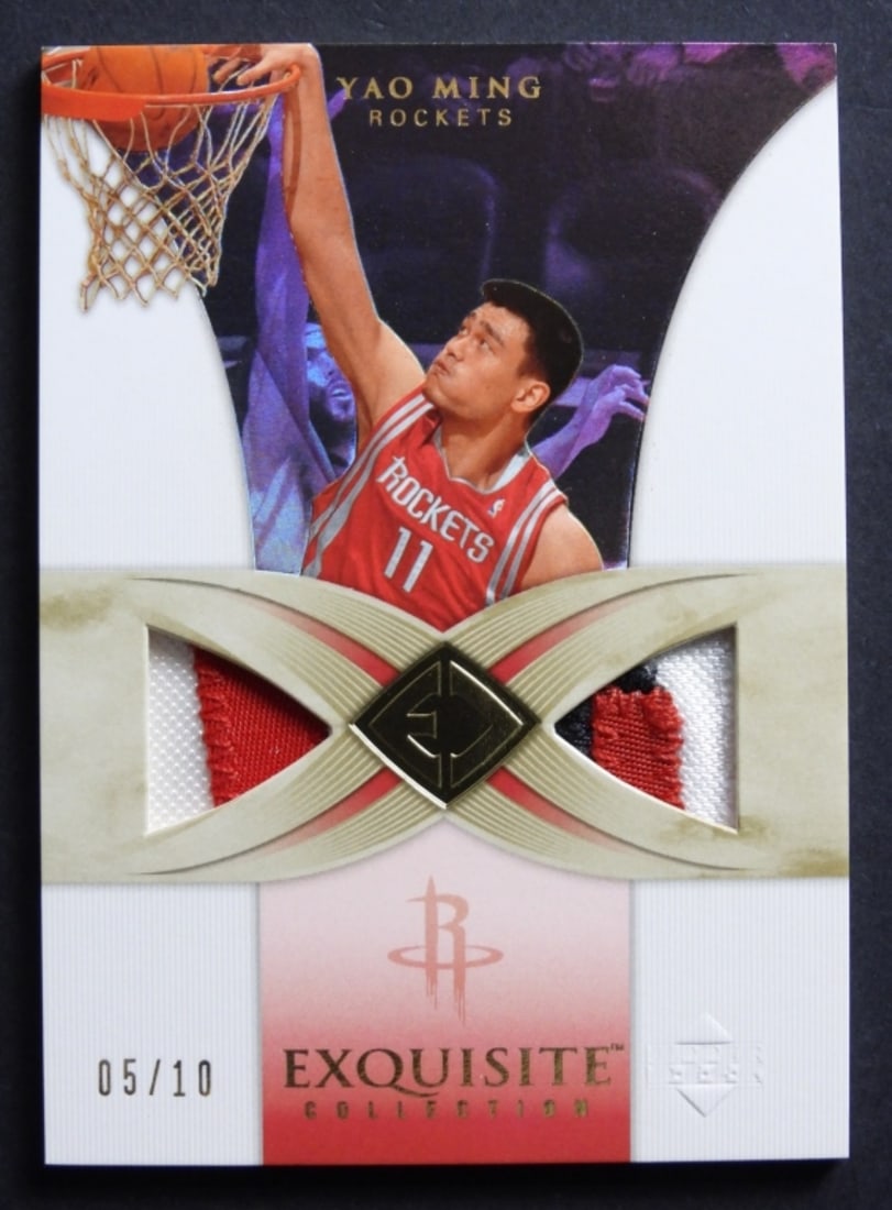 YAO MING UD 07 PATCH JERSEY CARD 05/10 (1 of 2)