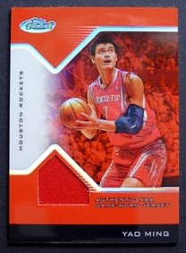 YAO MING 05 TOPPS FINEST PATCH CARD 21/79