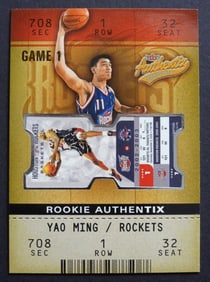 YAO MING 02-03 FLEER ROOKIE AUTHENTIX 632/1250