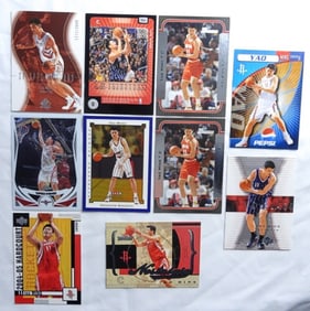 10 YAO MING BASKETBALL CARD LOT`