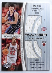 YAO MING, JAY WILLIAMS UD ALL-NBA DUAL JERSEY