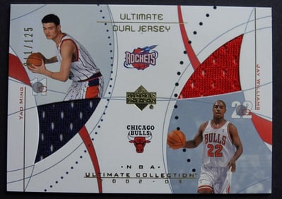 YAO MING , JAY WILLIAMS UD DUAL JERSEY