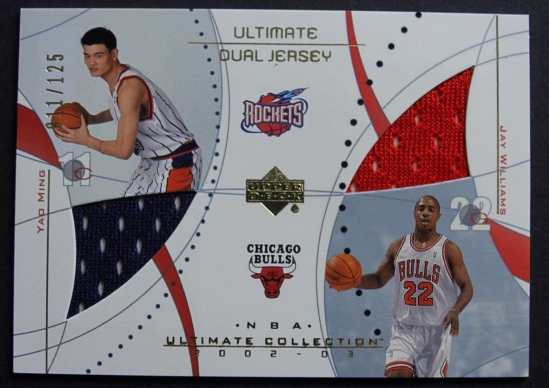 YAO MING , JAY WILLIAMS UD DUAL JERSEY (1 of 2)