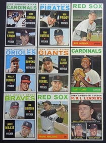 (9) 1964 TOPPS ROOKIE STARS & LDRS