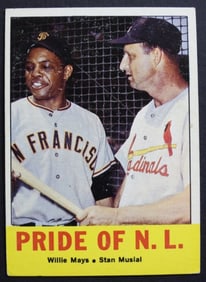 1963 TOPPS #138 MAYS / MUSIAL