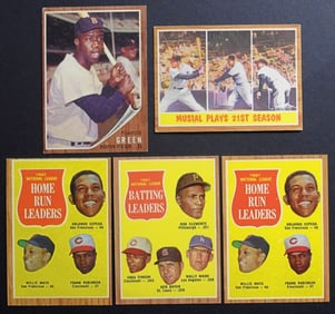(5) 1962 TOPPS HR LDRS / MAYS & MORE