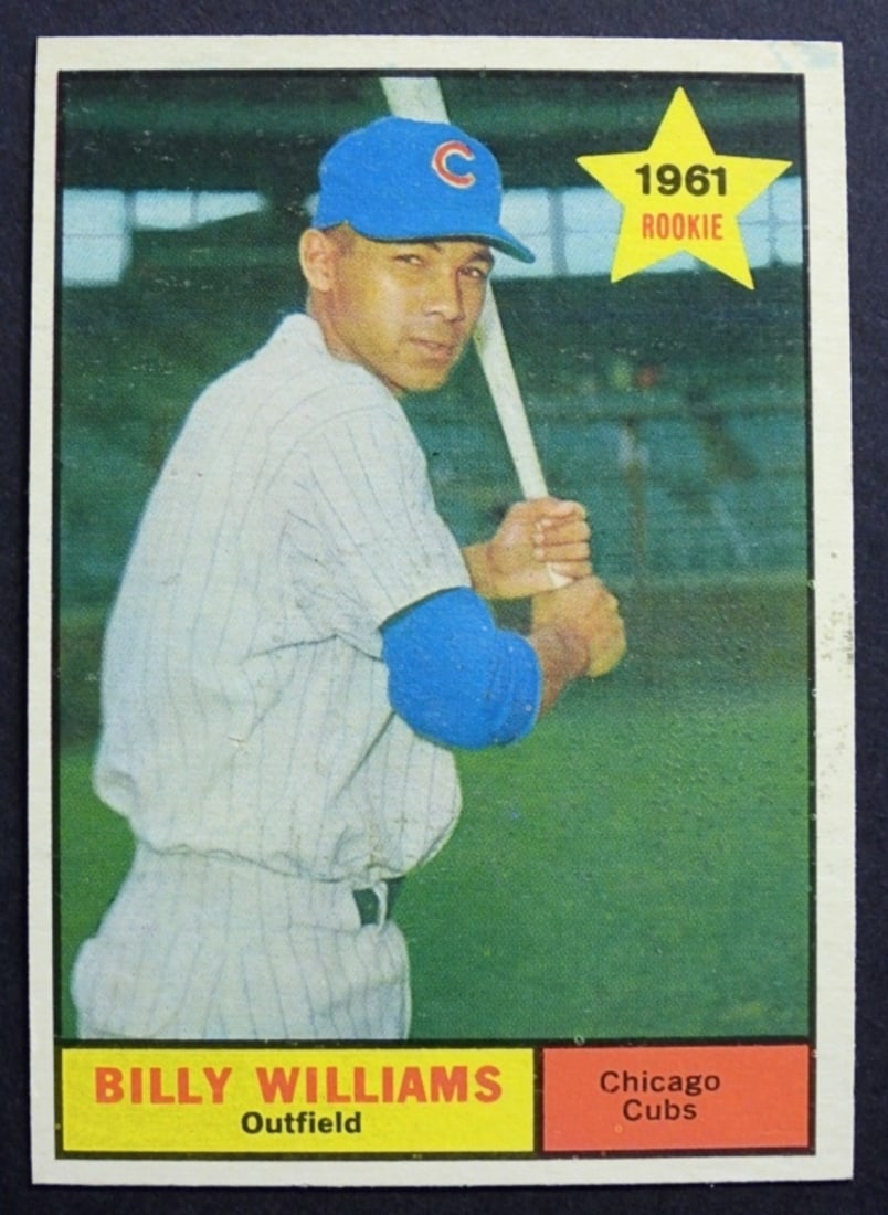 1961 TOPPS #141 BILLY WILLIAMS ROOKIE CARD (1 of 2)