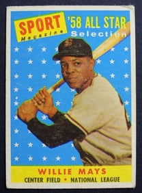 1958 TOPPS #486 WILLIE MAYS ALL-STAR