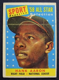 1958 TOPPS #488 HANK AARON ALL-STAR