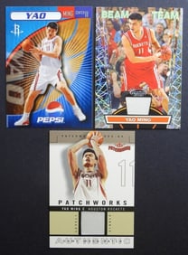 (3) YAO MING PREMIUM BASKETBALL CARDS