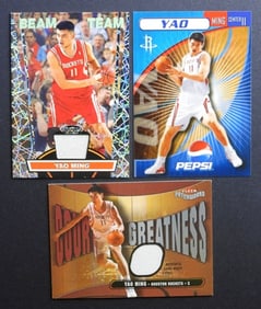 (3) YAO MING PREMIUM BASKETBALL CARDS