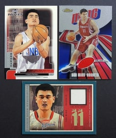 (3) YAO MING PREMIUM BASKETBALL CARDS