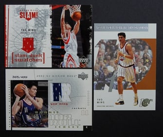 (3) YAO MING PREMIUM BASKETBALL CARDS