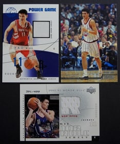 (3) YAO MING PREMIUM BASKETBALL CARDS