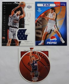 (3) YAO MING PREMIUM BASKETBALL CARDS