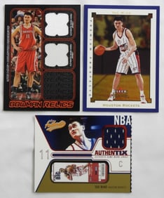 (3) YAO MING PREMIUM BASKETBALL CARDS