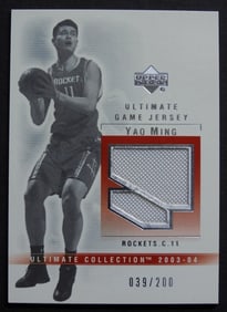 YAO MING 03-04 UD GAME JERSEY 39/200