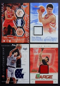 4 YAO MING PATCH JERSEY CARD LOT