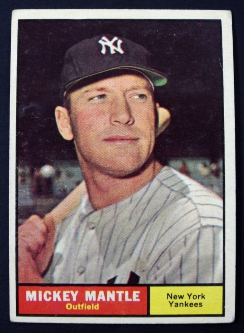 1961 TOPPS MICKEY MANTLE #300: NICE VGEX - GREAT COLOR & GLOSS