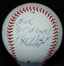 BOBBY HIGGINSON SIGNED BASEBALL