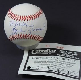 BREWERS BEN OGLIVIE SIGNED BASEBALL