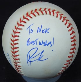 AUTOGRAPHED ROBERT FICK  BASEBALL