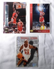 (3) MICHEAL JORDAN SPORTS CARDS