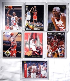 (7) VARIETY MICHAEL JORDAN SPORTS CARD