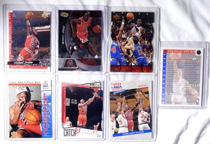 (7) UD MICHAEL JORDAN CARDS