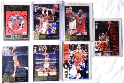 (7) UD MICHAEL JORDAN CARDS
