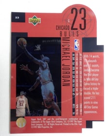 1997 MICHAEL JORDAN UD STAR FOCUS CARD