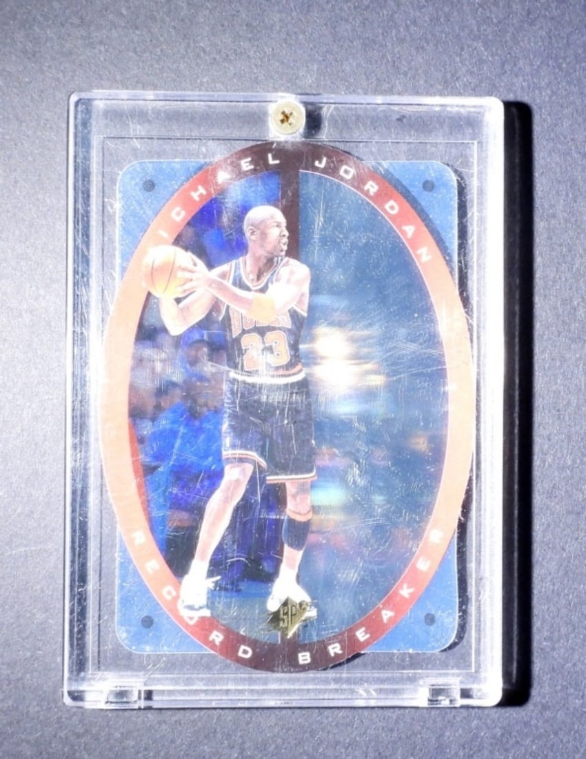 1996 UD MICHAEL JORDAN RECORD CARD (1 of 3)