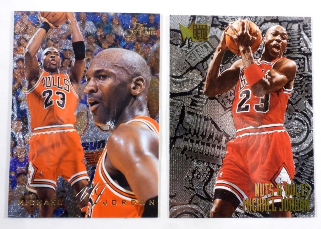 (2) 1995-96 FLEER MICHAEL JORDAN CARDS (1 of 2)