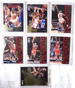 (7) 1995 FLEER MICHAEL JORDAN CARDS