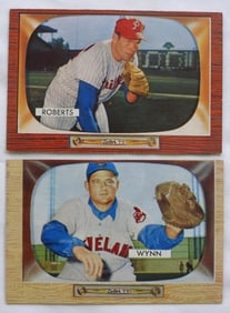 (2) 1955 BOWMAN WYNN & ROBIN ROBERTS
