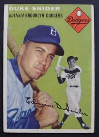 1954 TOPPS #32 DUKE SNIDER