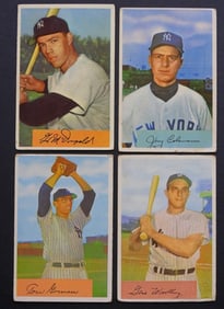(4) 1954 BOWMAN NY YANKEES