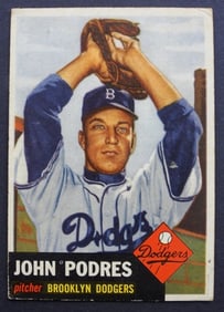 1953 TOPPS #263 JOHNNY PODRES ROOKIE