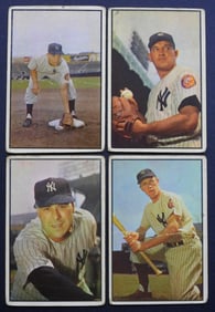 (4) 1953 BOWMAN COLOR SEMI-STARS
