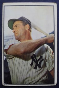 1953 BOWMAN COLOR #84 HANK BAUER