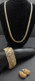 MONET CHUNKY BRACELET plus GOLD TONE