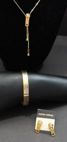 ZIPPER JEWELRY SET & MAGNETIC CUFF