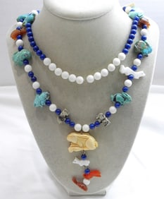 FETISH BIRD NATURAL STONE NECKLACE