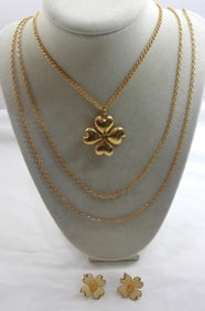 DOGWOOD FLOWER BLOOM JEWELRY SET