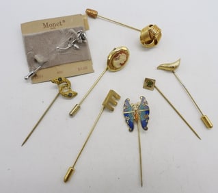 (8) VINTAGE STICK PINS