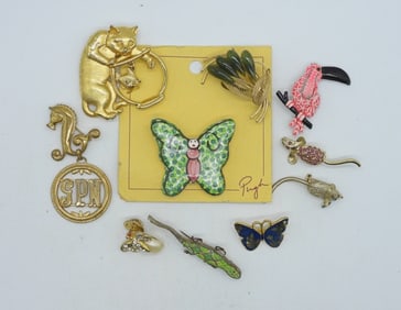 (10) ANIMAL / NATURE VTG PINS